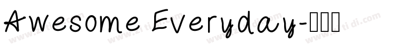 Awesome Everyday字体转换